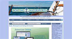 Desktop Screenshot of boatsandwatersportswebsite.co.uk