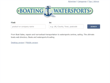 Tablet Screenshot of boatsandwatersportswebsite.co.uk